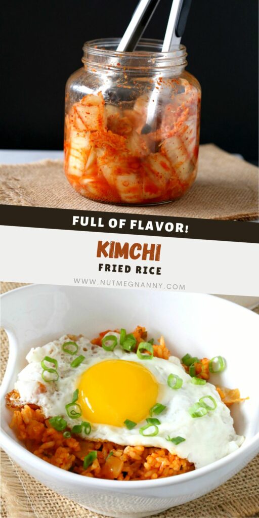 Kimchi Fried Rice pin for Pinterest. 