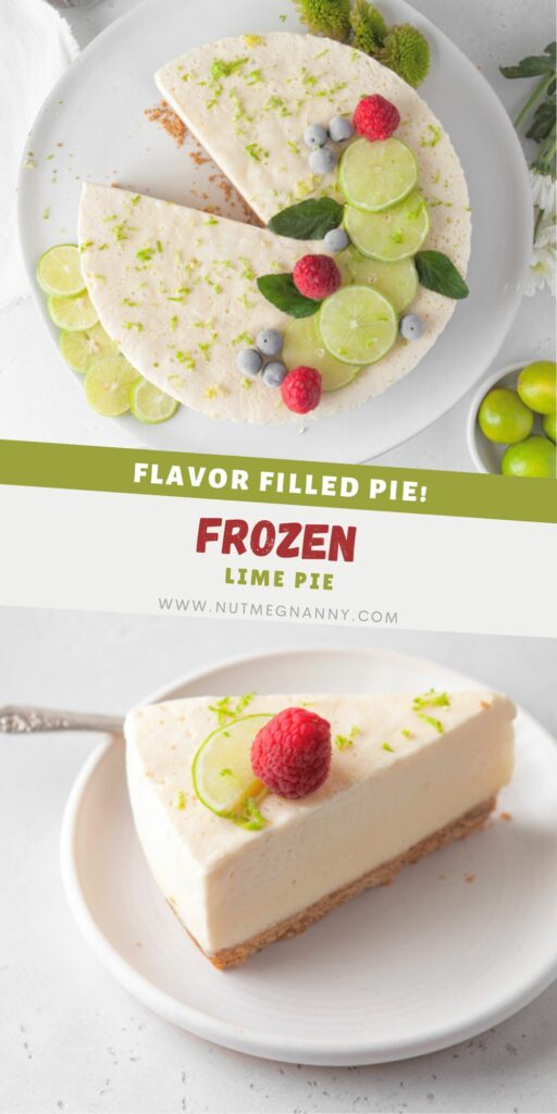 Frozen Lime Pie pin for Pinterest. 