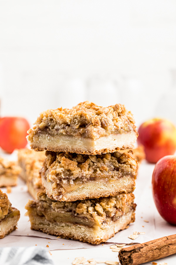 Stacked Apple Pie Bars. 