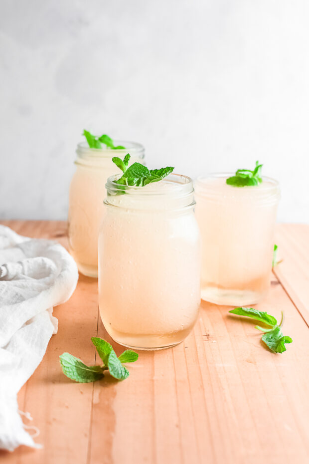 Frozen Mint Julep served with fresh mint. 