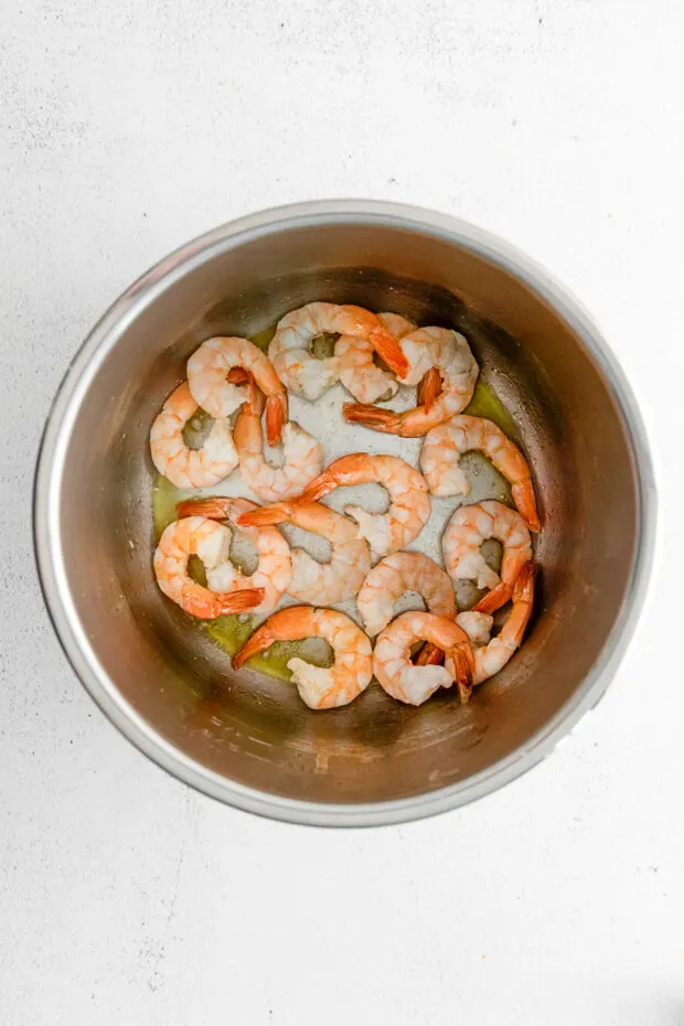 Shrimp in an instant pot. 