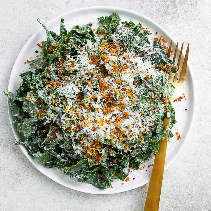 Chopped Kale Caesar Salad