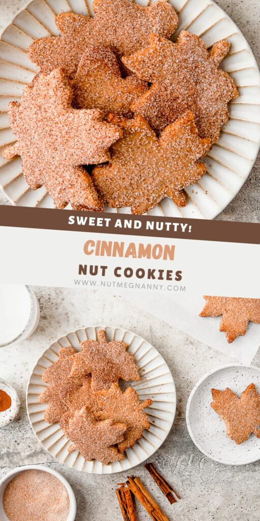 Cinnamon Nut Cookies pin for Pinterest. 