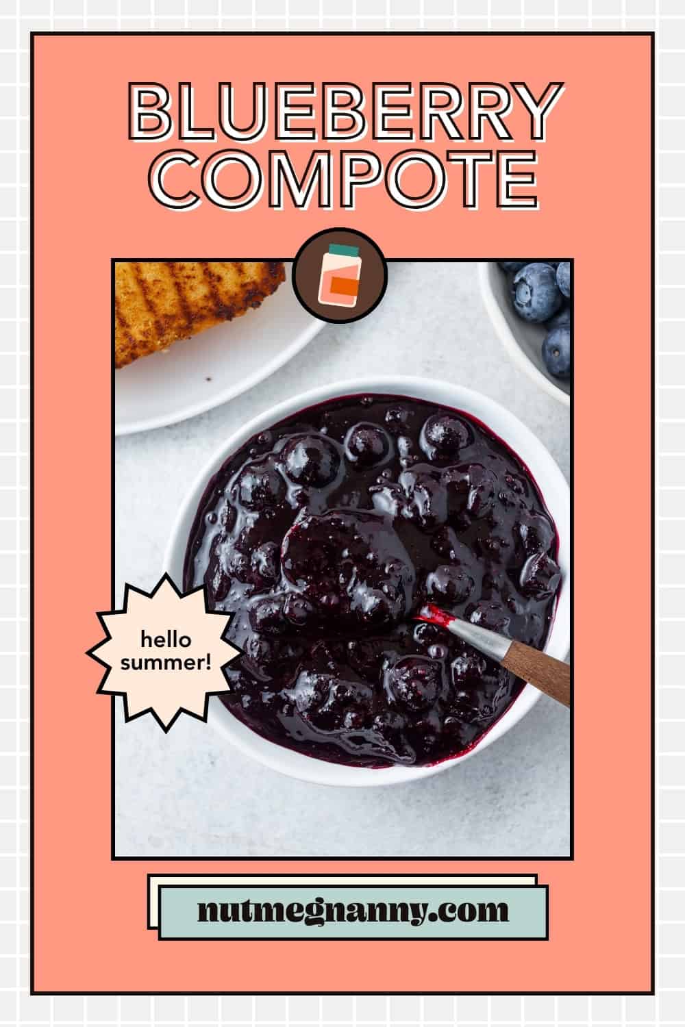 Blueberry Compote - Nutmeg Nanny